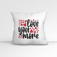 all-yours24 Kissen Love you more Liebe Dich mehr