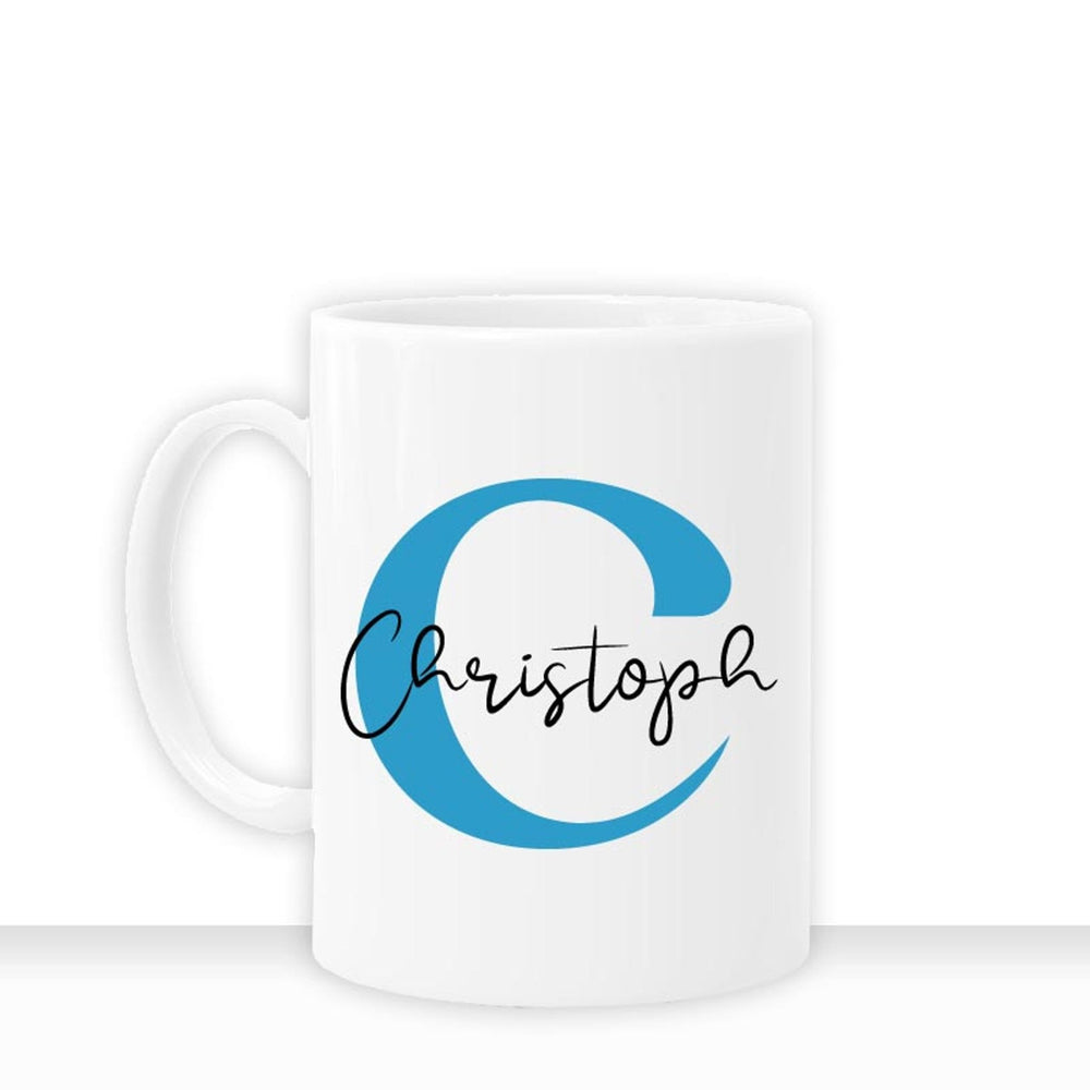 all - yours24 Namens - Tasse personalisiert Geschenkideen Tasse mit Anfangsbuchstaben und Namen Geschenke Hochzeit Geburtstag Freunde Kaffee - Tasse - all - yours24