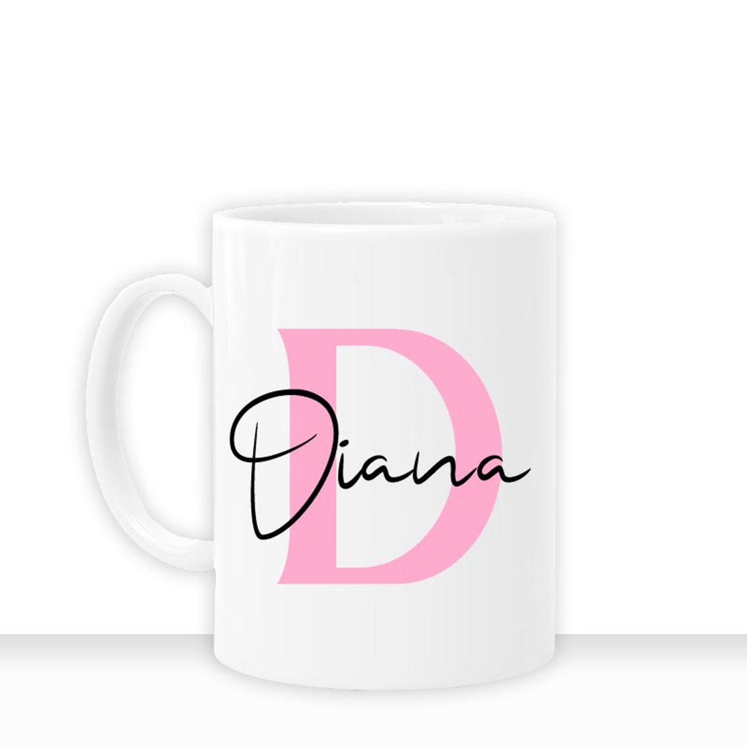all - yours24 Namens - Tasse personalisiert Geschenkideen Tasse mit Anfangsbuchstaben und Namen Geschenke Hochzeit Geburtstag Freunde Kaffee - Tasse - all - yours24
