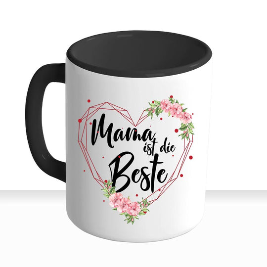 all - yours24 Tasse Blumen Mama ist die Beste Geschenkideen Tasse mit Spruch Geschenke Kaffee - Tasse - all - yours24