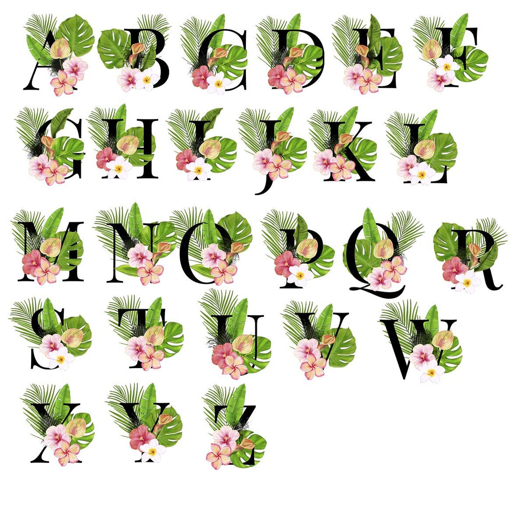 all - yours24 Tasse Blumen Name Rahmen Initialen Anfangsbuchstabe Geschenkideen Tasse mit Spruch Geschenke Kaffee - Tasse - all - yours24