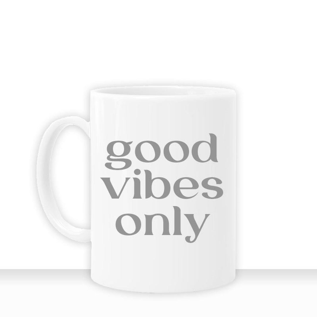 all - yours24 Tasse GOOD VIBES ONLY II Geschenkideen Tasse mit Spruch Geschenke Kaffee - Tasse - all - yours24