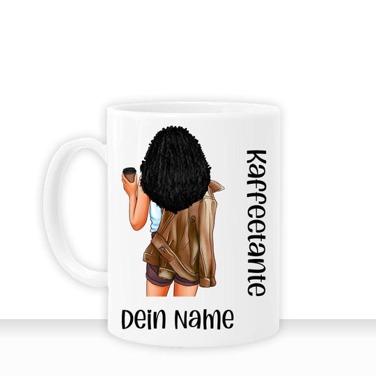 all - yours24 Tasse Kaffeetante Geschenkideen Tasse mit Spruch Geschenke Kaffee - Tasse - all - yours24