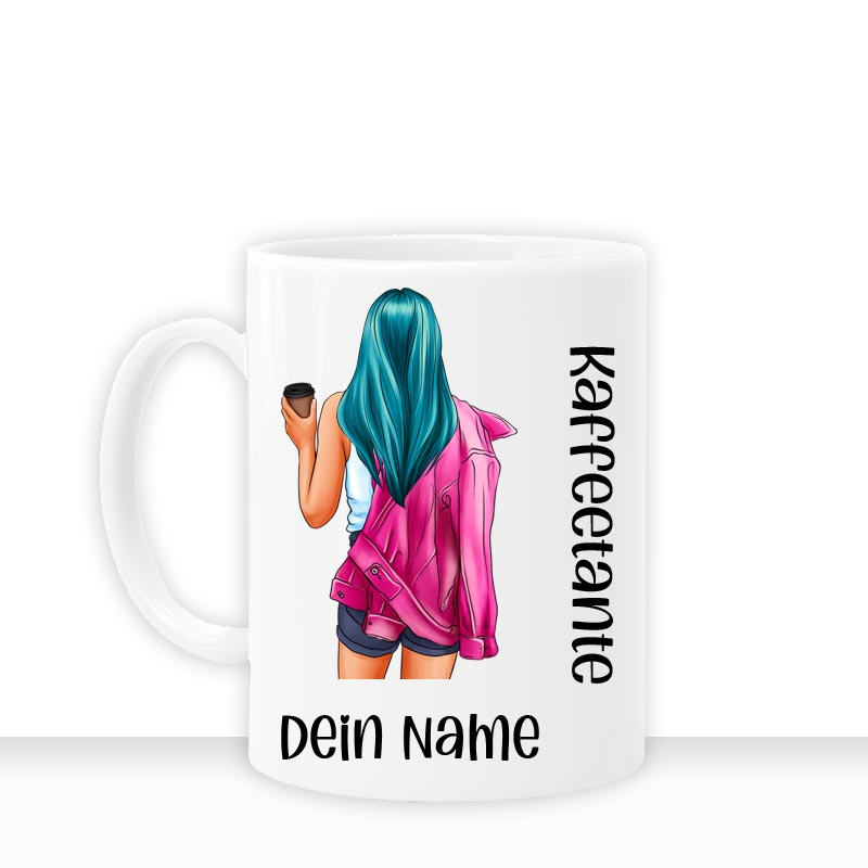 all - yours24 Tasse Kaffeetante Geschenkideen Tasse mit Spruch Geschenke Kaffee - Tasse - all - yours24