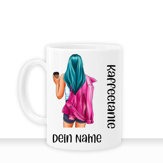 all - yours24 Tasse Kaffeetante Geschenkideen Tasse mit Spruch Geschenke Kaffee - Tasse - all - yours24
