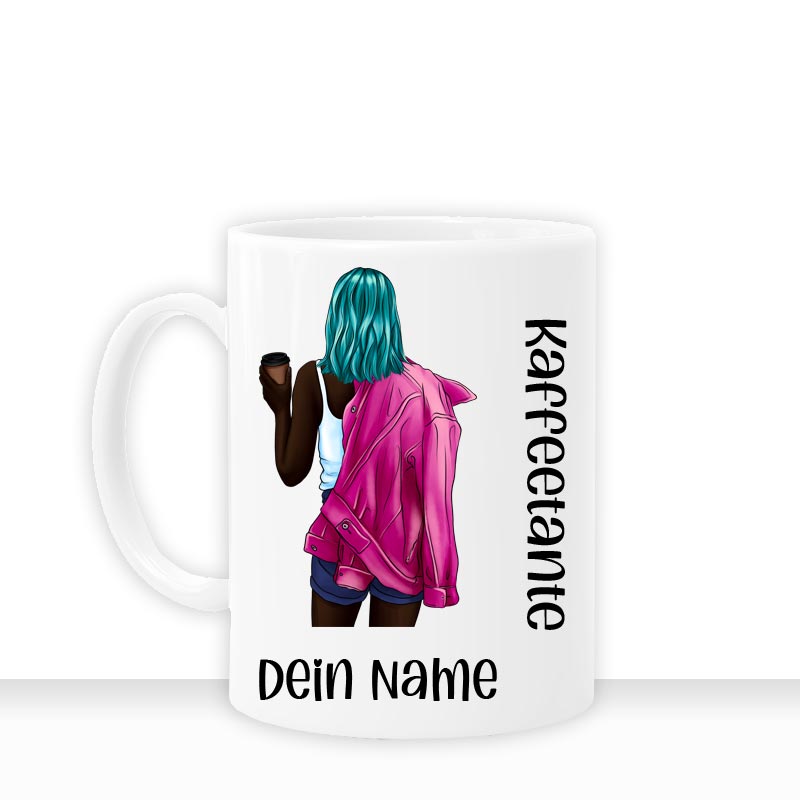 all - yours24 Tasse Kaffeetante Geschenkideen Tasse mit Spruch Geschenke Kaffee - Tasse - all - yours24