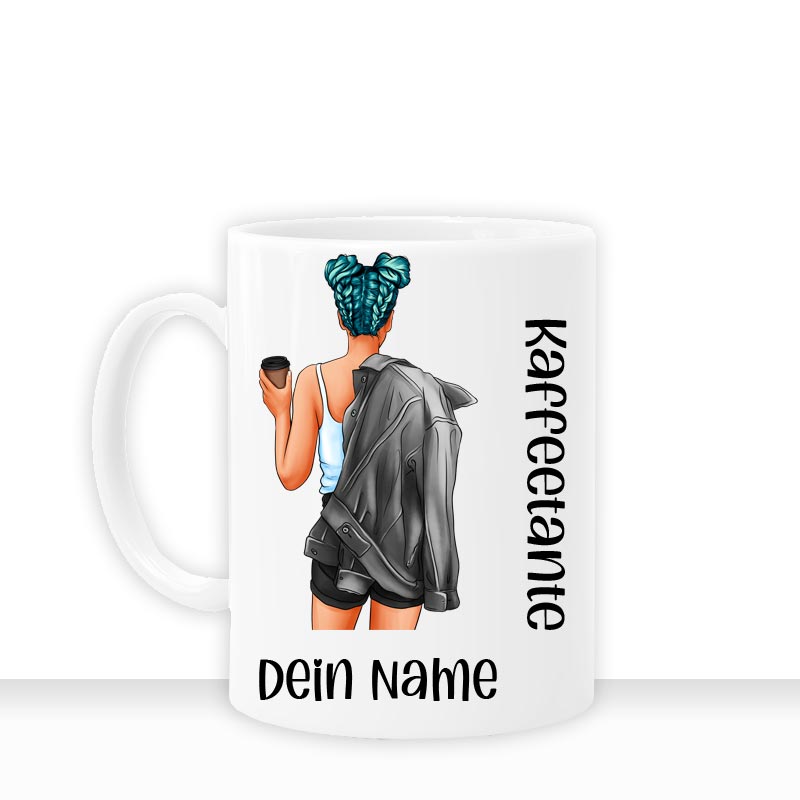 all - yours24 Tasse Kaffeetante Geschenkideen Tasse mit Spruch Geschenke Kaffee - Tasse - all - yours24