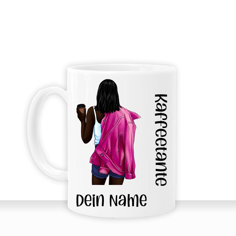 all - yours24 Tasse Kaffeetante Geschenkideen Tasse mit Spruch Geschenke Kaffee - Tasse - all - yours24