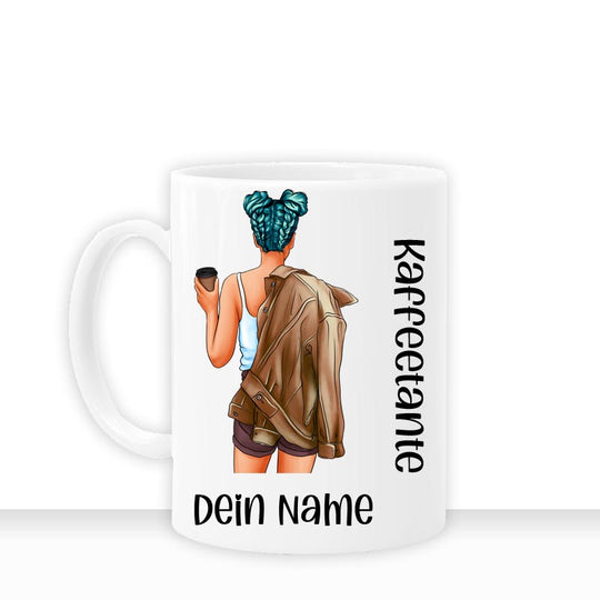 all - yours24 Tasse Kaffeetante Geschenkideen Tasse mit Spruch Geschenke Kaffee - Tasse - all - yours24