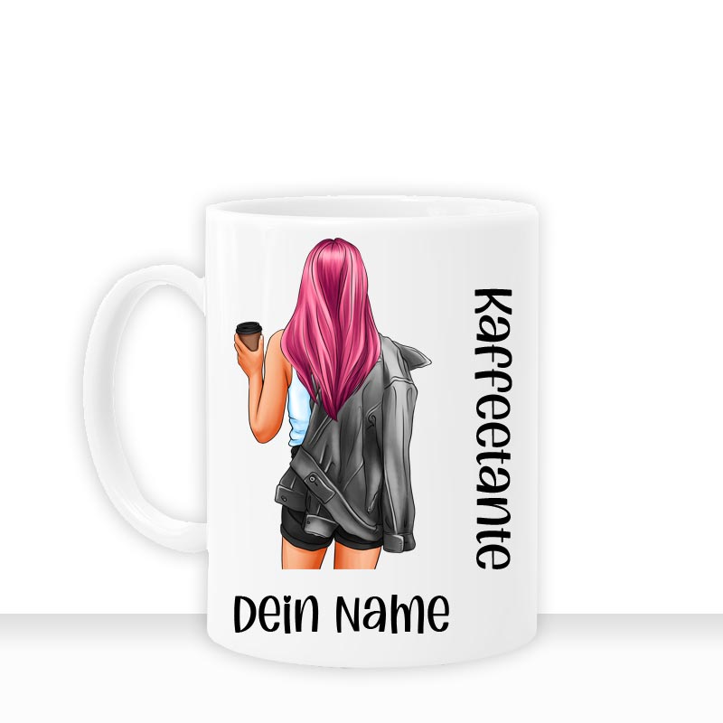 all - yours24 Tasse Kaffeetante Geschenkideen Tasse mit Spruch Geschenke Kaffee - Tasse - all - yours24