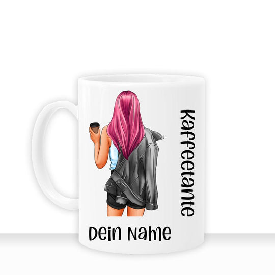 all - yours24 Tasse Kaffeetante Geschenkideen Tasse mit Spruch Geschenke Kaffee - Tasse - all - yours24