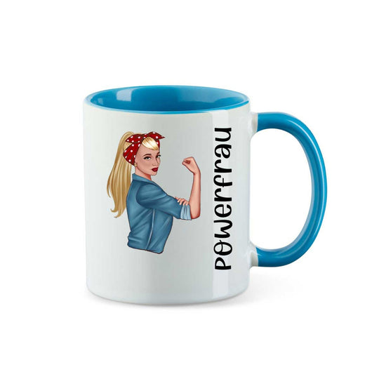 all - yours24 Tasse Powerfrau Geschenkideen Tasse mit Spruch Geschenke Kaffee - Tasse - all - yours24