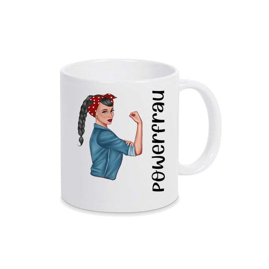 all - yours24 Tasse Powerfrau Geschenkideen Tasse mit Spruch Geschenke Kaffee - Tasse - all - yours24