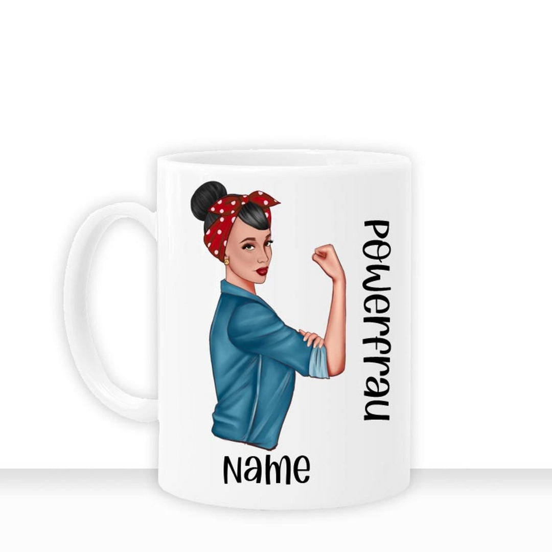 all - yours24 Tasse Powerfrau Geschenkideen Tasse mit Spruch Geschenke Kaffee - Tasse - all - yours24