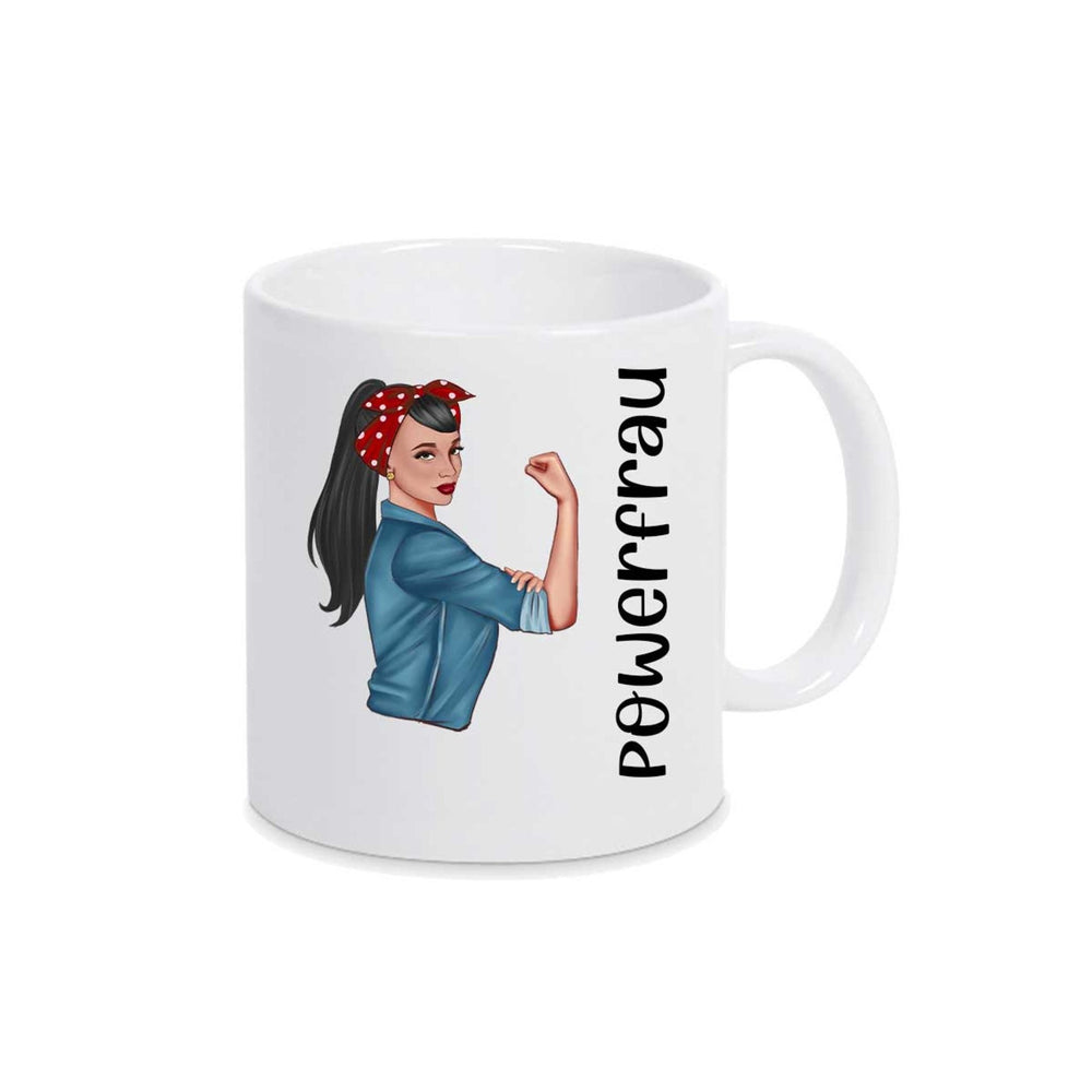 all - yours24 Tasse Powerfrau Geschenkideen Tasse mit Spruch Geschenke Kaffee - Tasse - all - yours24