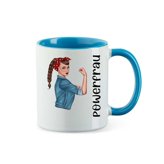 all - yours24 Tasse Powerfrau Geschenkideen Tasse mit Spruch Geschenke Kaffee - Tasse - all - yours24