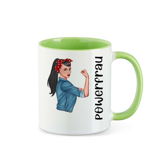 all - yours24 Tasse Powerfrau Geschenkideen Tasse mit Spruch Geschenke Kaffee - Tasse - all - yours24