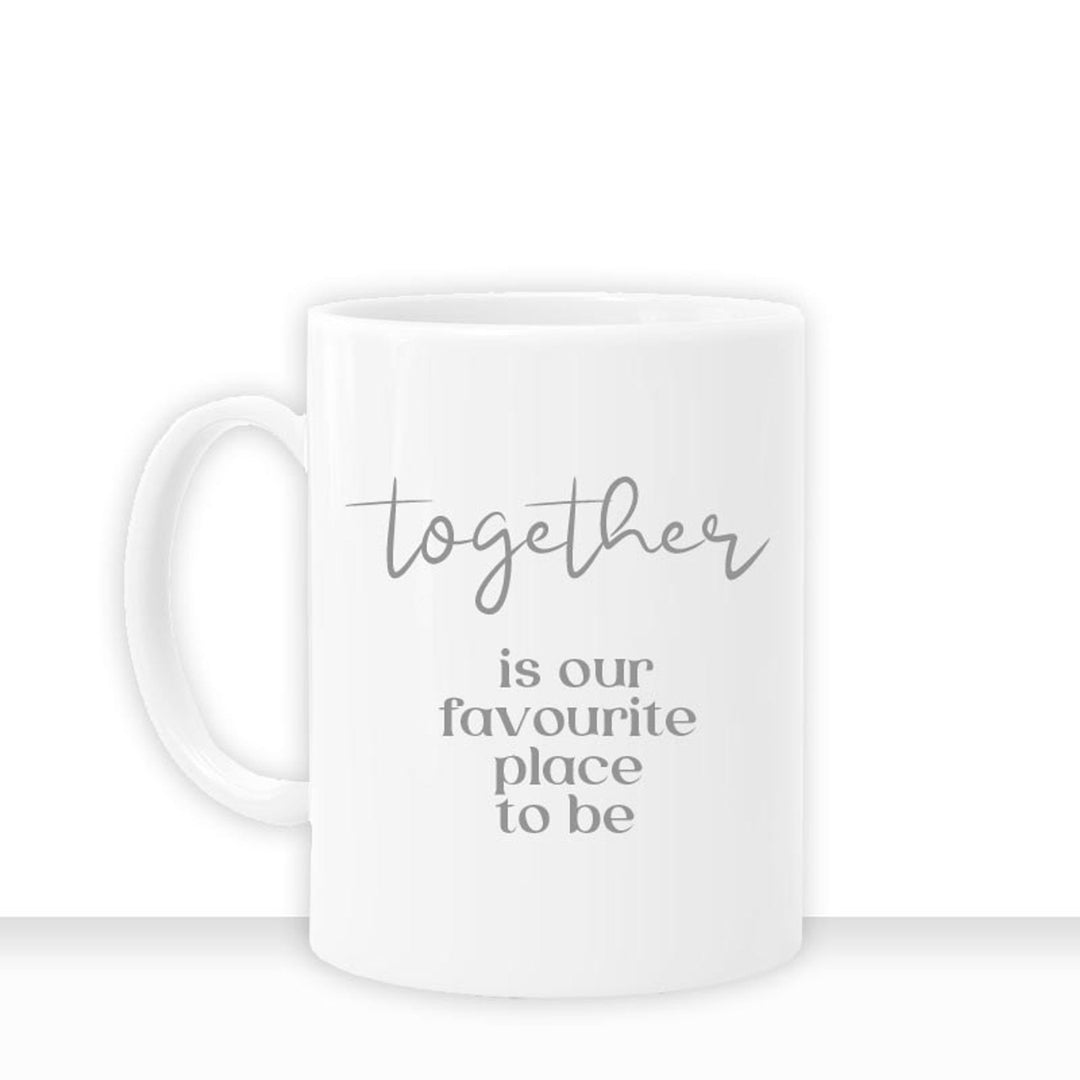 all - yours24 Tasse together is our favourite place to be II Geschenkideen Tasse mit Spruch Geschenke Kaffee - Tasse - all - yours24