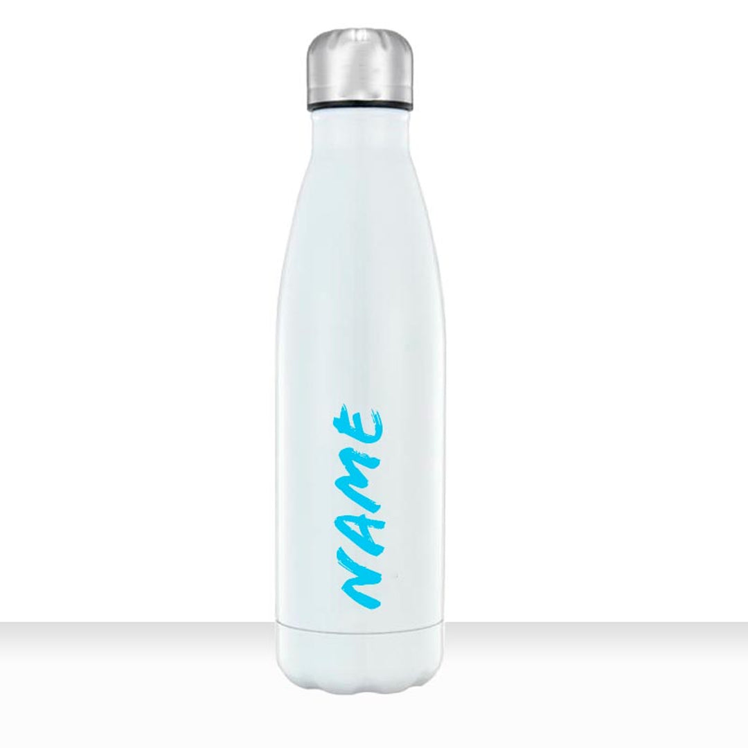 Geschenkidee Edelstahl Trinkflasche 750ml personalisiert mit Namen bedruckt - all-yours24