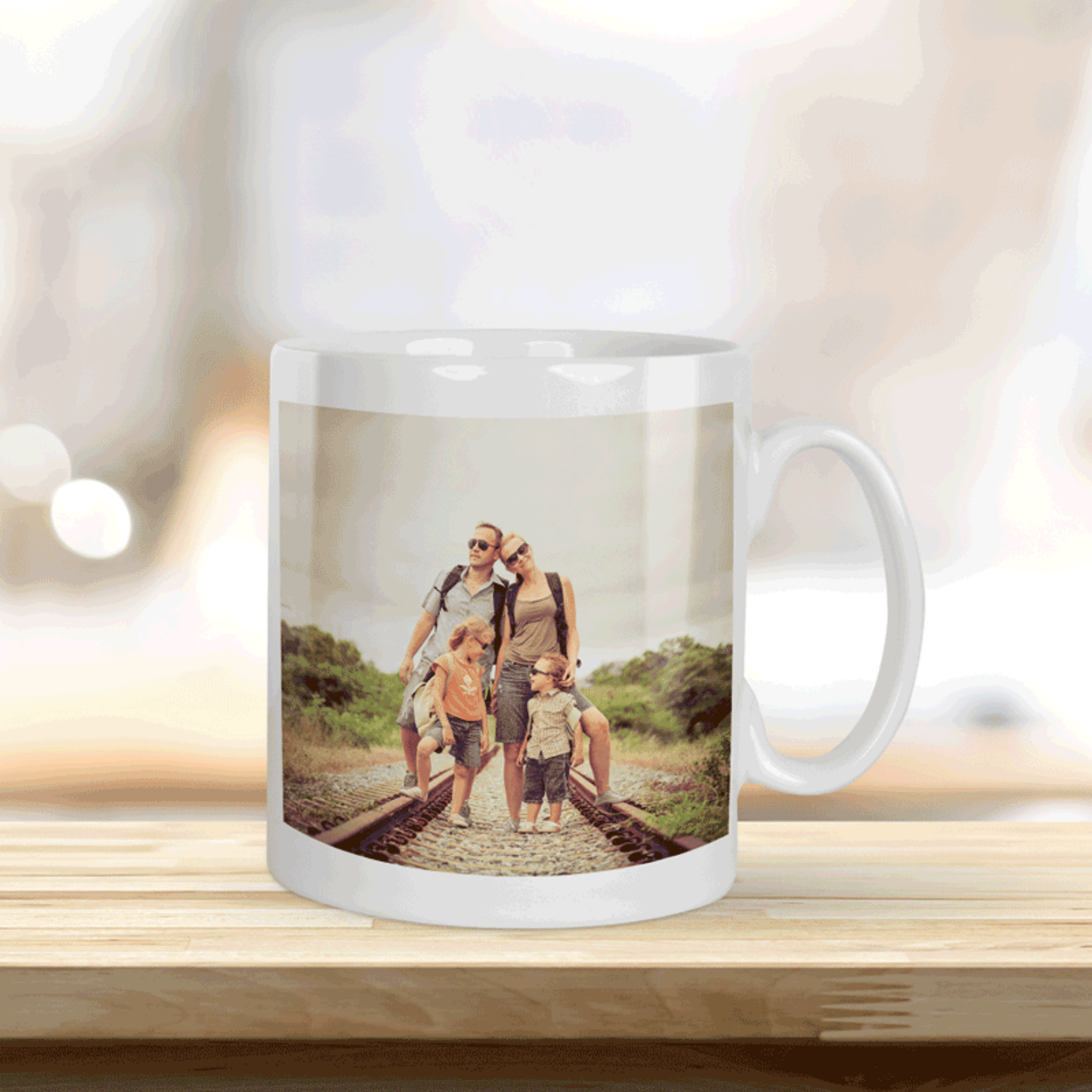Fototasse personalisierbar mit Text oder Foto in verschiedenen trendigen Farben - all - yours24
