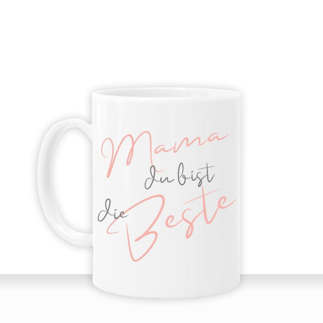 Geschenkidee Tasse personalisiert " Mama Du bist die Beste " Liebe Namen - all - yours24