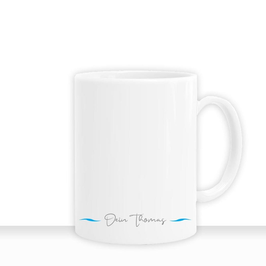 Geschenkidee Tasse personalisiert " Papa Du bist der Beste " Liebe Namen - all - yours24