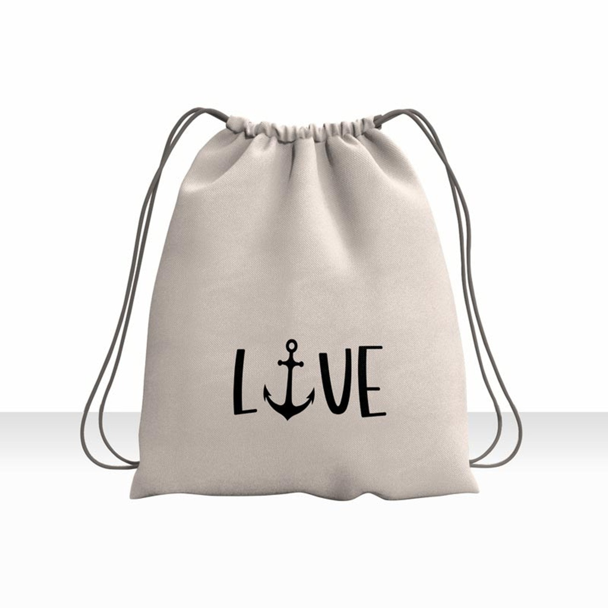 Gymsack Turnbeutel Rucksack bedruckt Ankerliebe - all - yours24