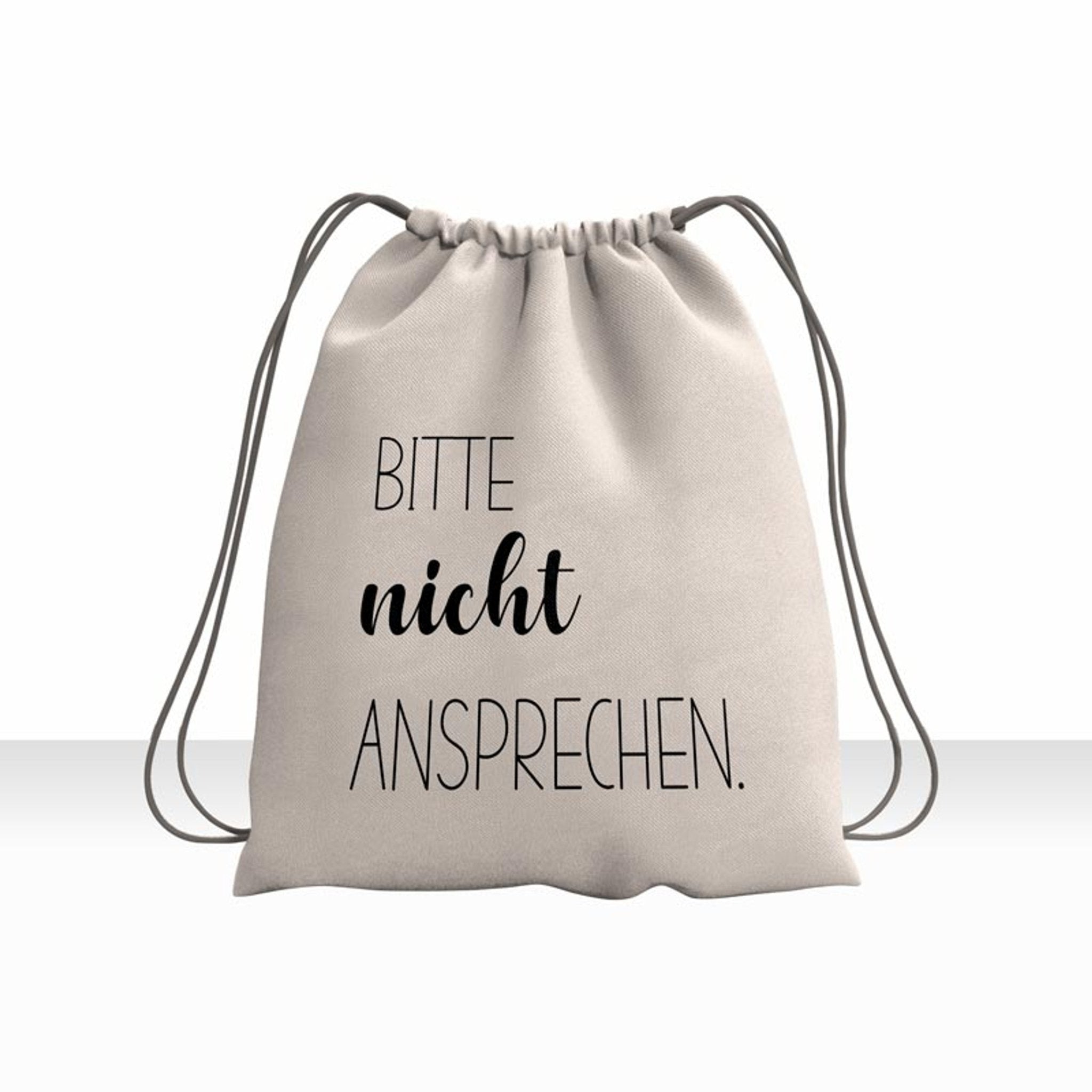 Gymsack Turnbeutel Rucksack bedruckt bitte nicht ansprechen - all - yours24
