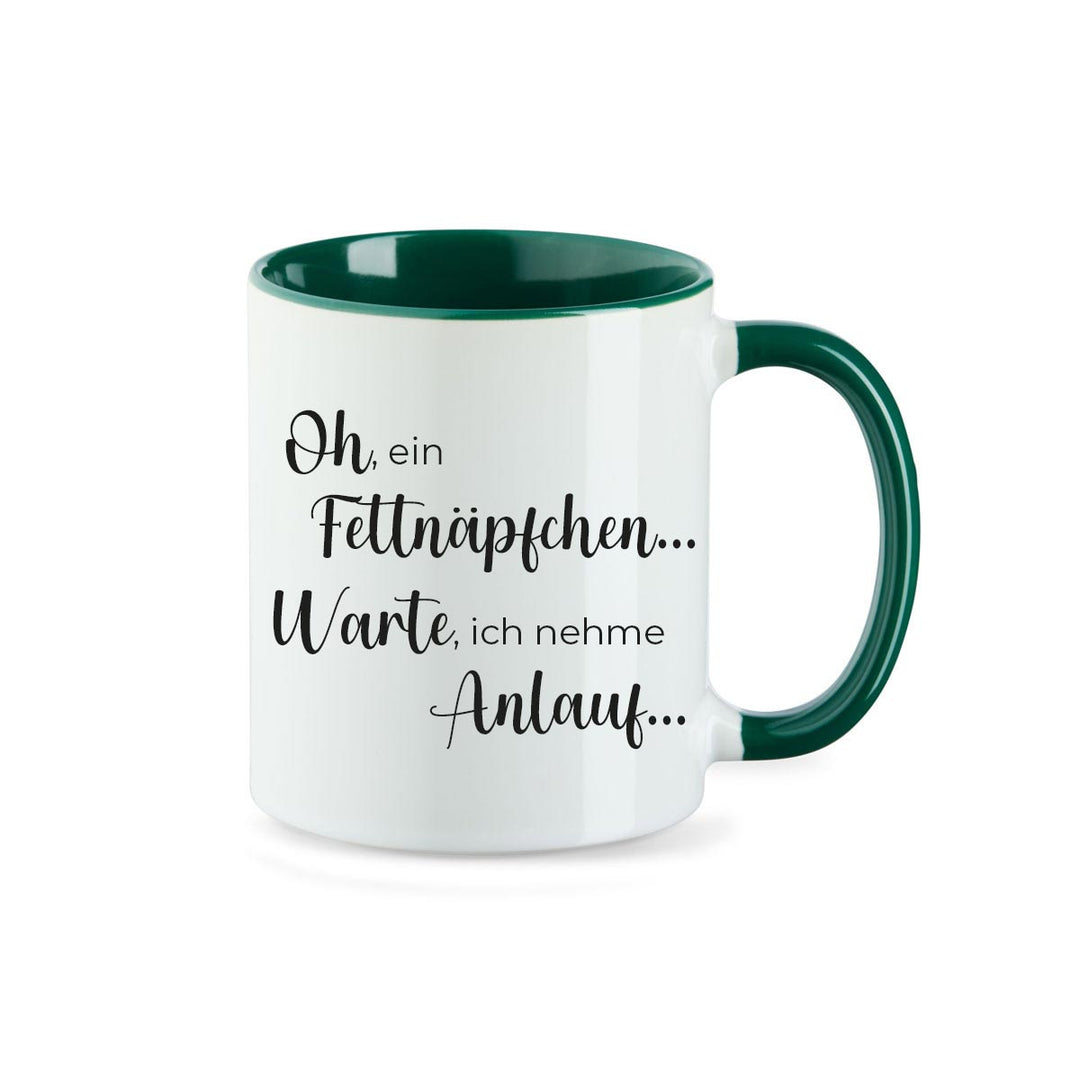 Kaffeebecher Kaffeetasse oh ein Fettnäpfchen... Warte, ich nehme Anlauf... - all - yours24