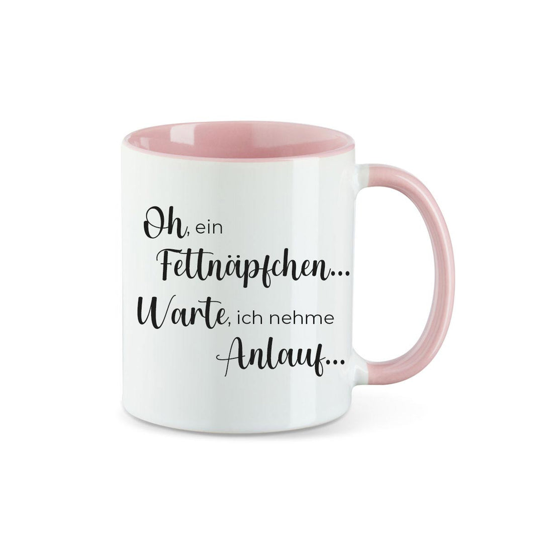 Kaffeebecher Kaffeetasse oh ein Fettnäpfchen... Warte, ich nehme Anlauf... - all - yours24