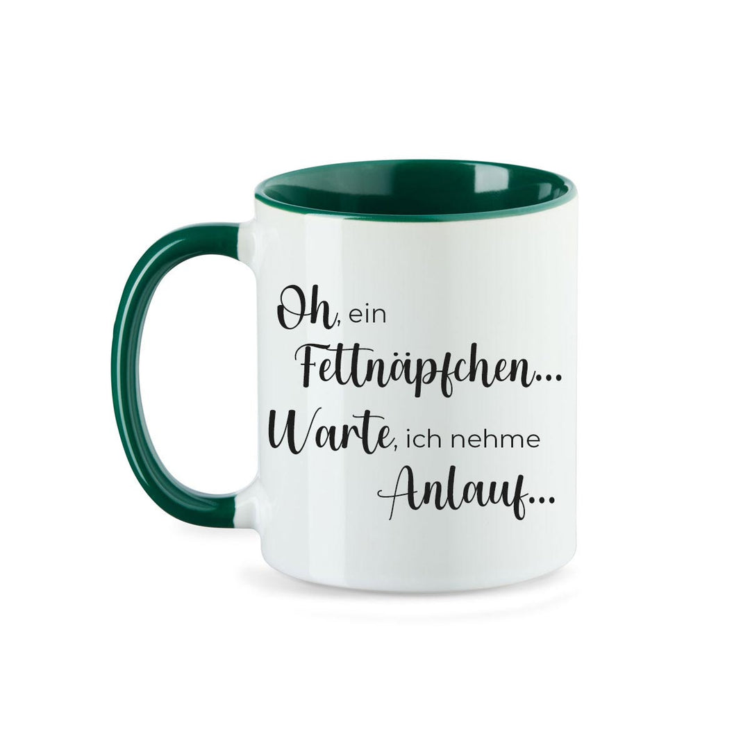 Kaffeebecher Kaffeetasse oh ein Fettnäpfchen... Warte, ich nehme Anlauf... - all - yours24
