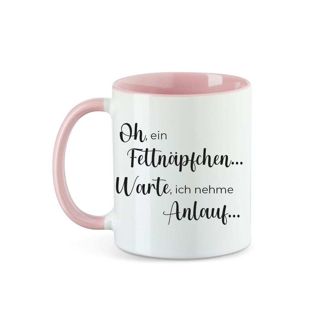 Kaffeebecher Kaffeetasse oh ein Fettnäpfchen... Warte, ich nehme Anlauf... - all - yours24