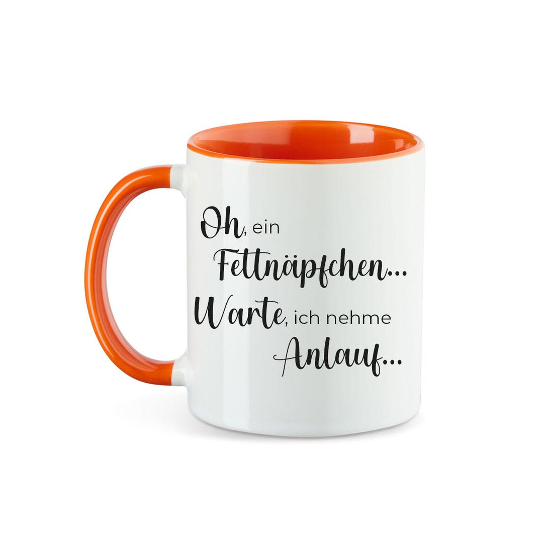 Kaffeebecher Kaffeetasse oh ein Fettnäpfchen... Warte, ich nehme Anlauf... - all - yours24