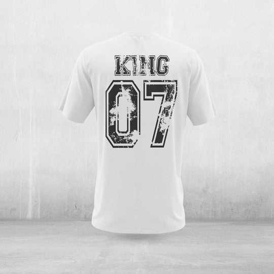 King Unisex witziger Spruch Statement T-shirt Partnershirt
