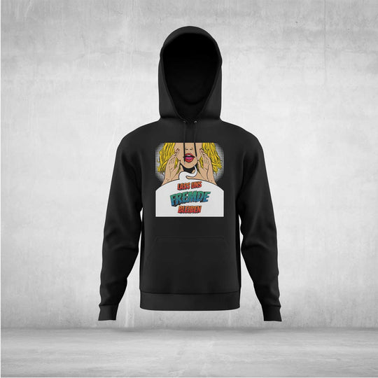 Lass uns Fremde bleiben Cartoon Popart Hoodie Unisex Statement - all - yours24