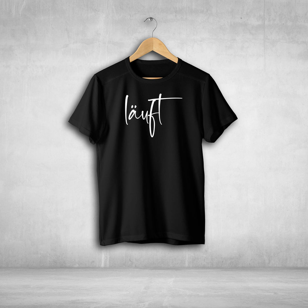 läuft Tshirt Unisex witziger Spruch Statement T-shirt - all - yours24