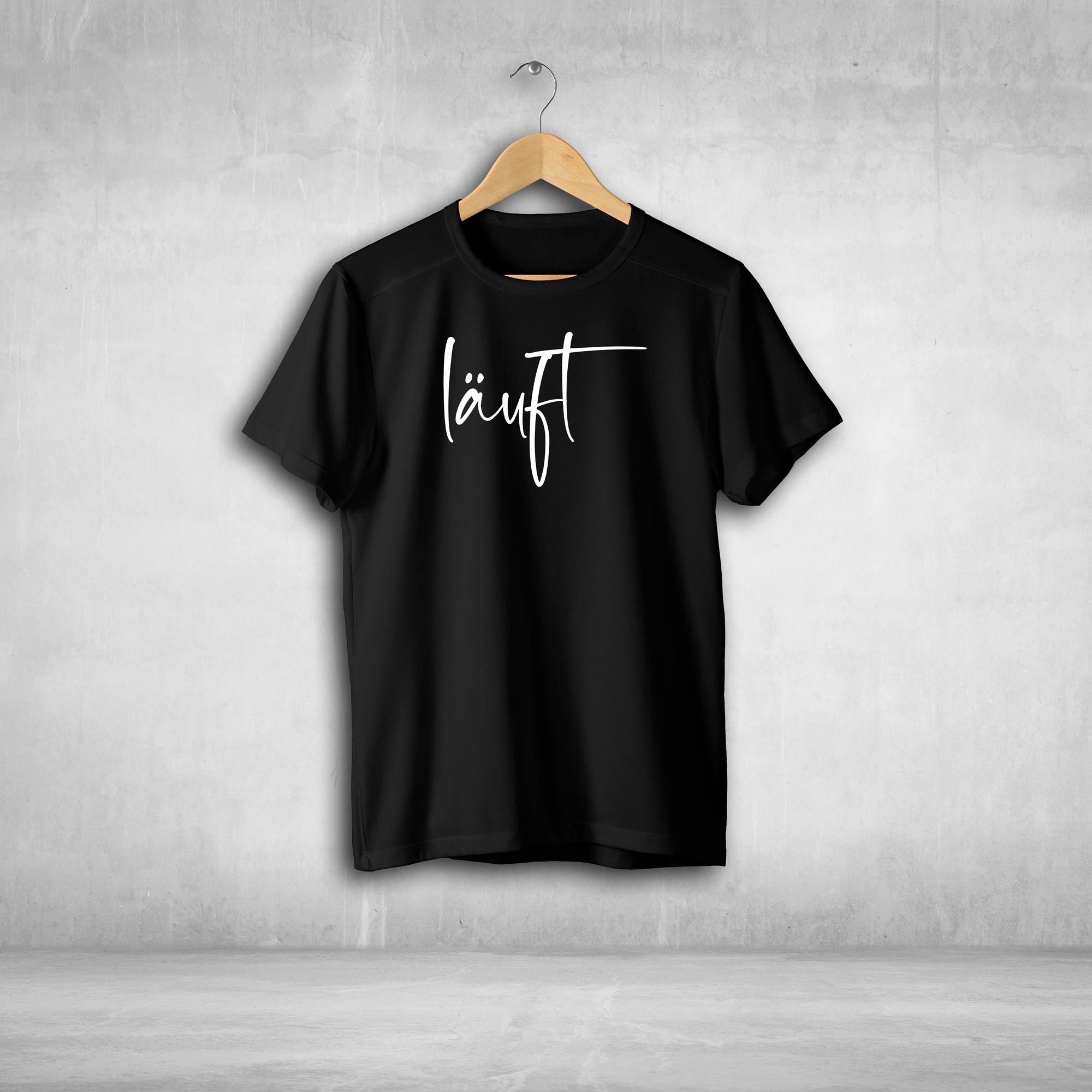 läuft Tshirt Unisex witziger Spruch Statement T-shirt - all-yours24