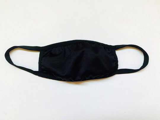 Mund - Nasen - Maske black schwarz Community - Maske 2 lagig waschbar - all - yours24