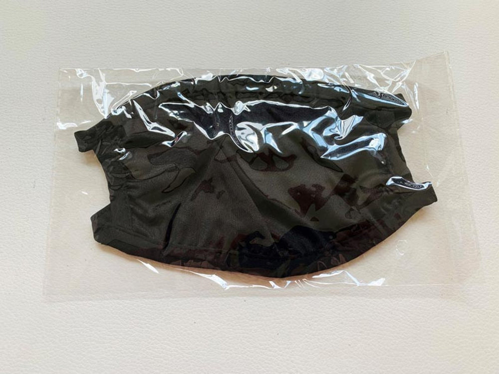 Mund - Nasen - Maske black schwarz Community - Maske 2 lagig waschbar - all - yours24