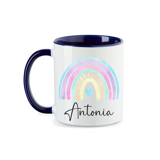 Personalisierte Tasse Regenbogen 1 mit Namen persönliches Geschenk Namenstasse - all - yours24