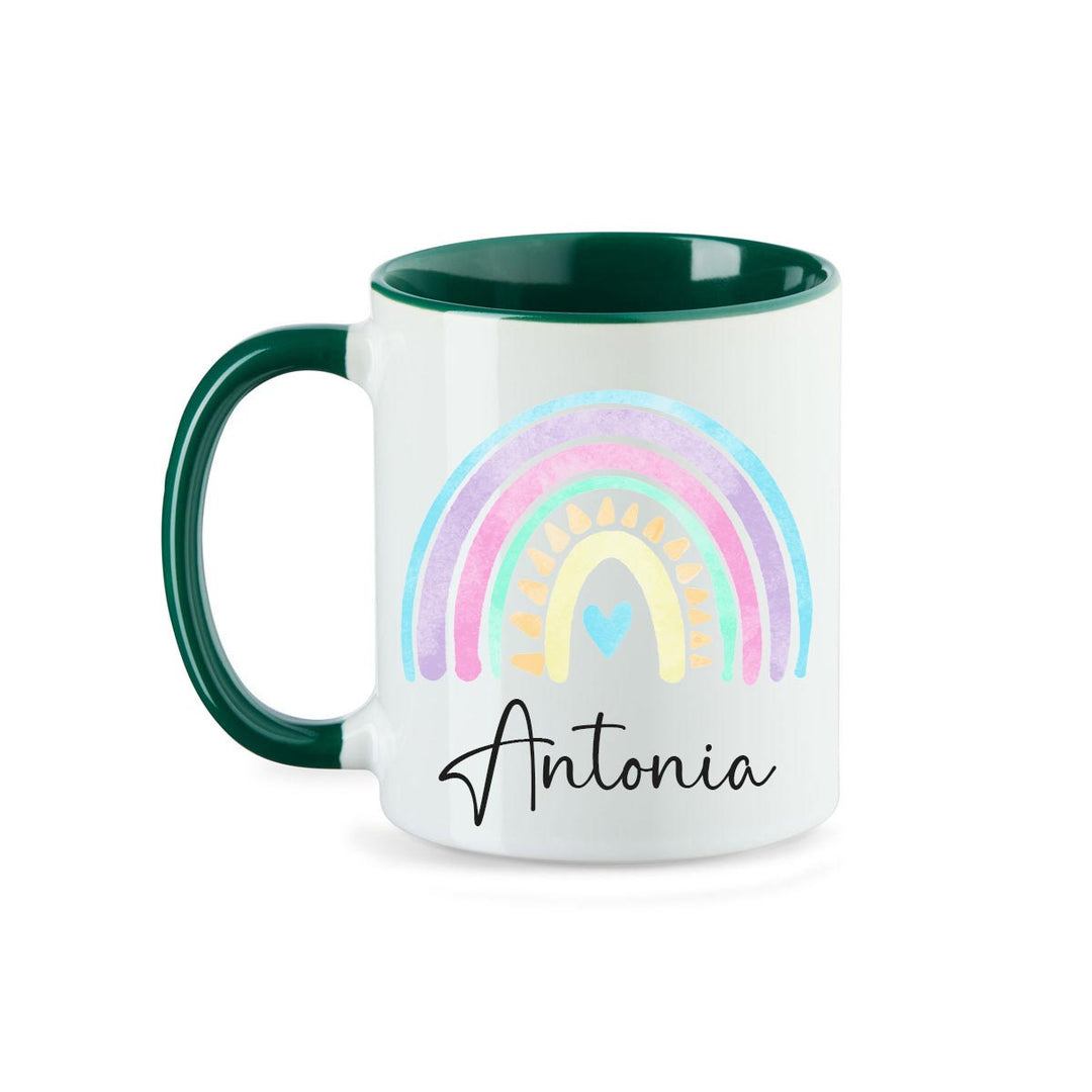 Personalisierte Tasse Regenbogen 1 mit Namen persönliches Geschenk Namenstasse - all - yours24