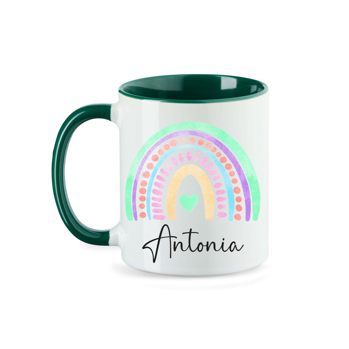 Personalisierte Tasse Regenbogen 2 mit Namen persönliches Geschenk Namenstasse - all - yours24