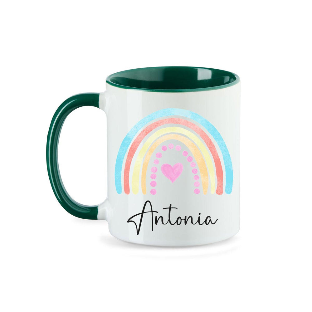 Personalisierte Tasse Regenbogen 3 mit Namen persönliches Geschenk Namenstasse - all - yours24