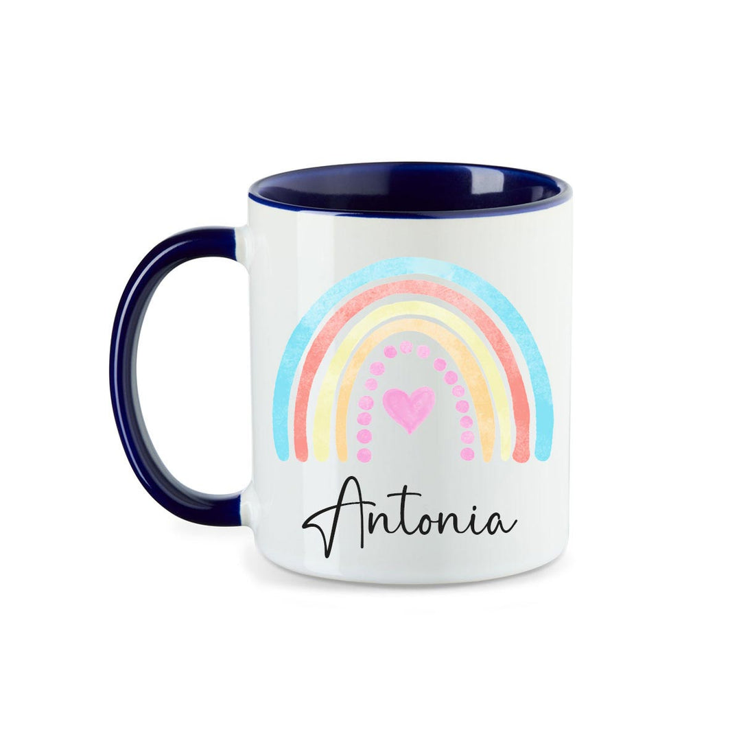 Personalisierte Tasse Regenbogen 3 mit Namen persönliches Geschenk Namenstasse - all - yours24