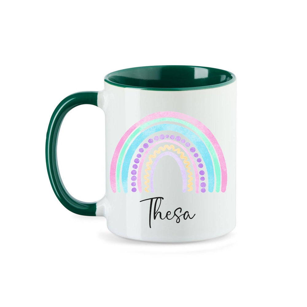Personalisierte Tasse Regenbogen 4 mit Namen persönliches Geschenk Namenstasse - all - yours24