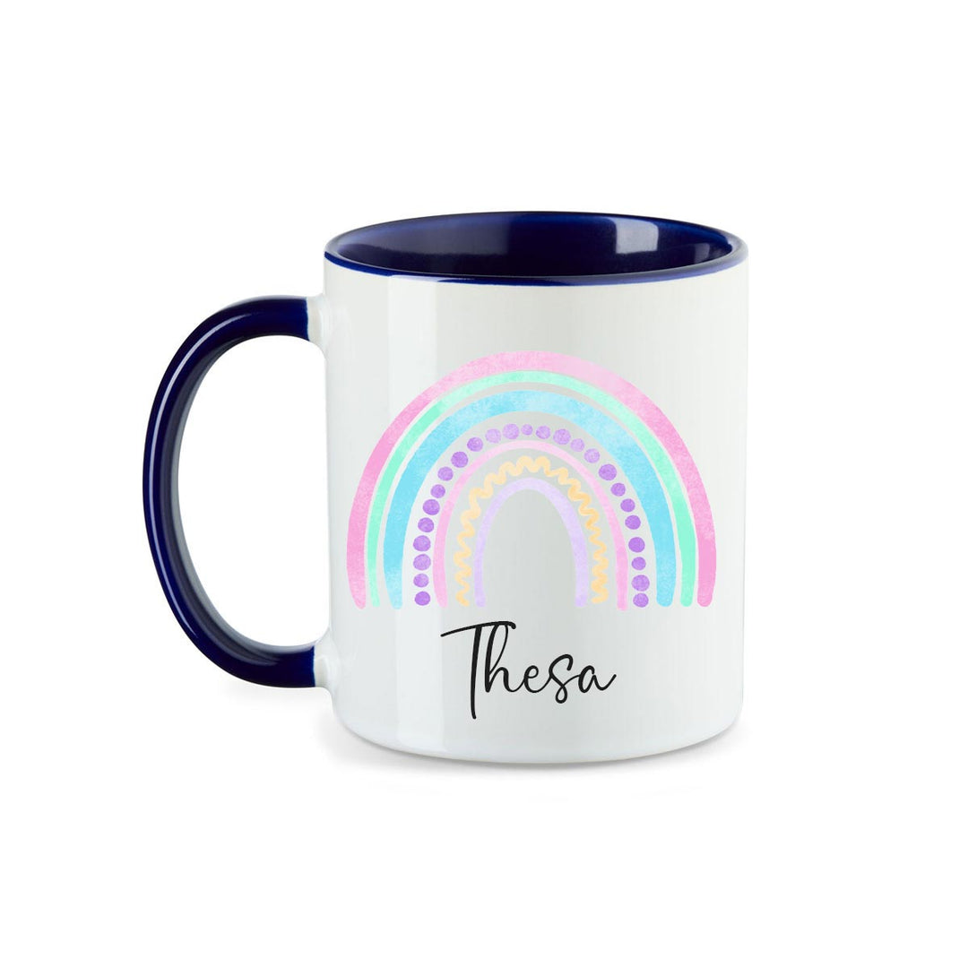 Personalisierte Tasse Regenbogen 4 mit Namen persönliches Geschenk Namenstasse - all - yours24