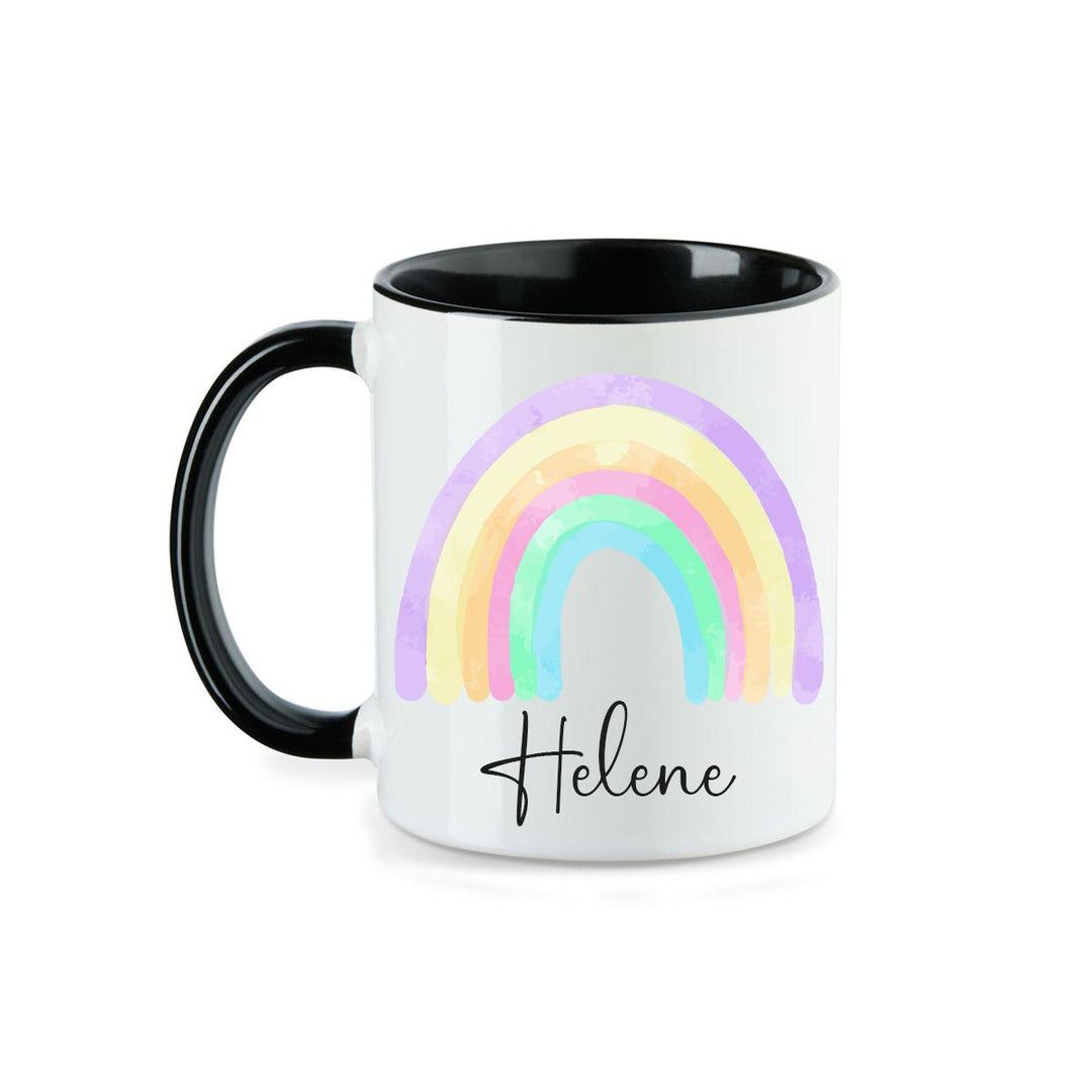 Personalisierte Tasse Regenbogen 6 mit Namen persönliches Geschenk Namenstasse - all - yours24