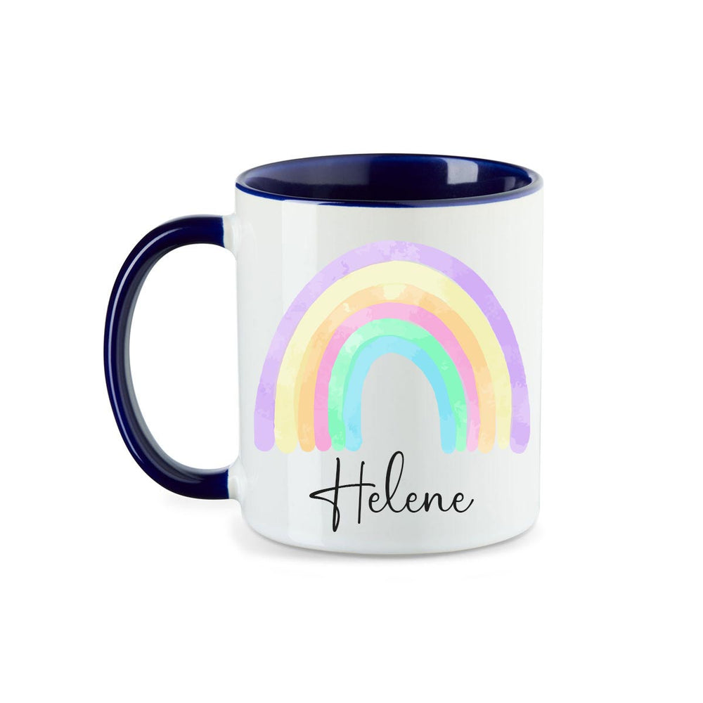 Personalisierte Tasse Regenbogen 6 mit Namen persönliches Geschenk Namenstasse - all - yours24