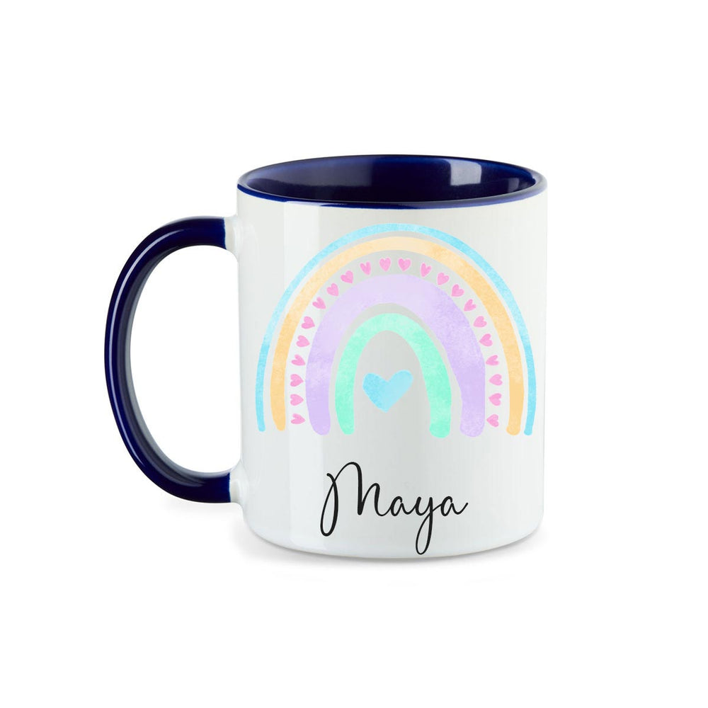 Personalisierte Tasse Regenbogen 7 mit Namen persönliches Geschenk Namenstasse - all - yours24
