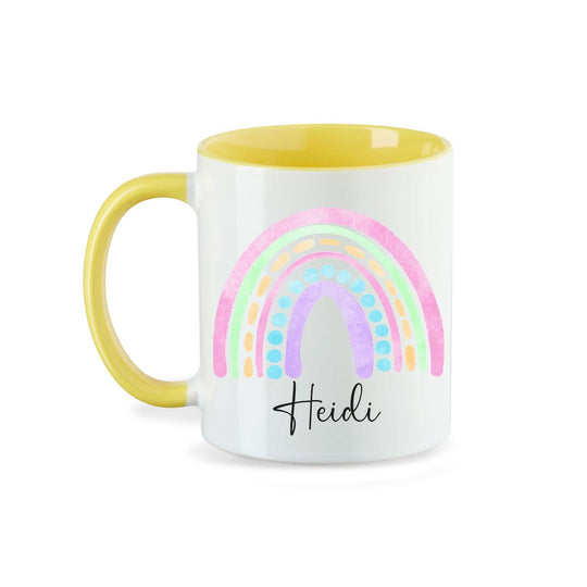 Personalisierte Tasse Regenbogen 8 mit Namen persönliches Geschenk Namenstasse - all - yours24